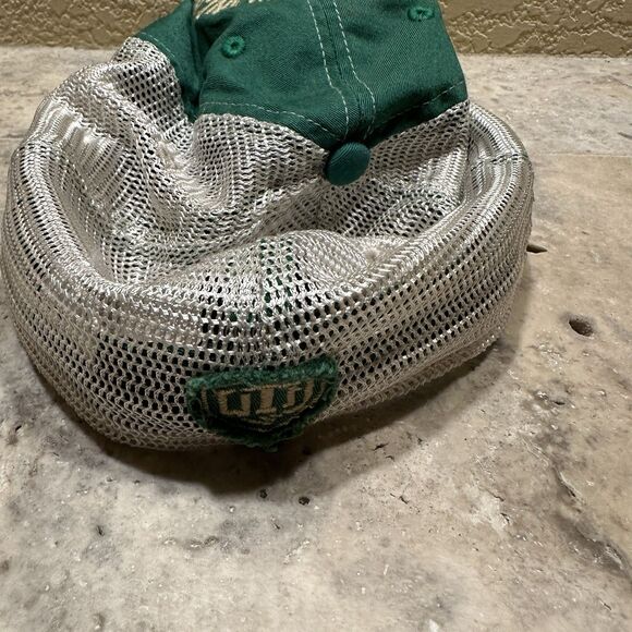 Colorado Avalanche Reebok Green Cap Hat Lucky Clover NHL Distressed Strapback - Picture 5 of 6